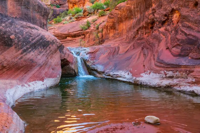 things to do in saint george utah, Falls Along Harrisburg Creek in the Red Cliffs Deset Reserve