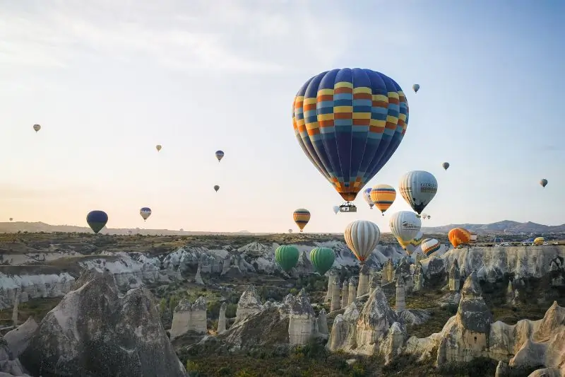 turkey natural attractions, Hot Air Balloons Flying in Cappadocia