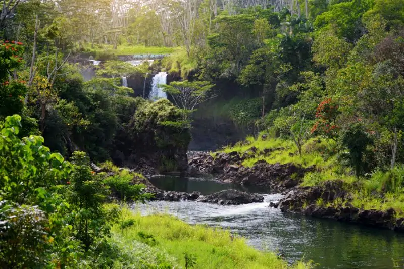 waterfalls in the big island,Majesitc Pee Pee Waterfall in Hilo