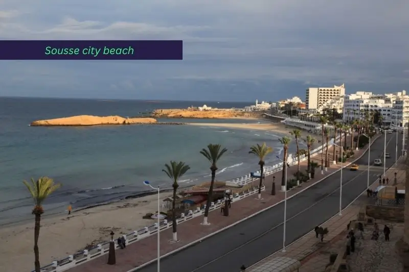 visit a coastal town in tunisia, Sousse city beach