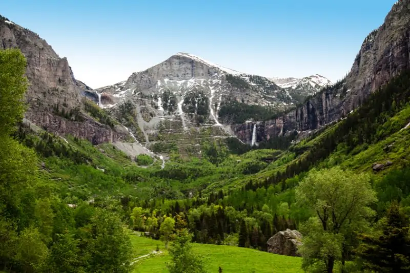 best mountain towns in colorado, Telluride Box Canyon Headwall