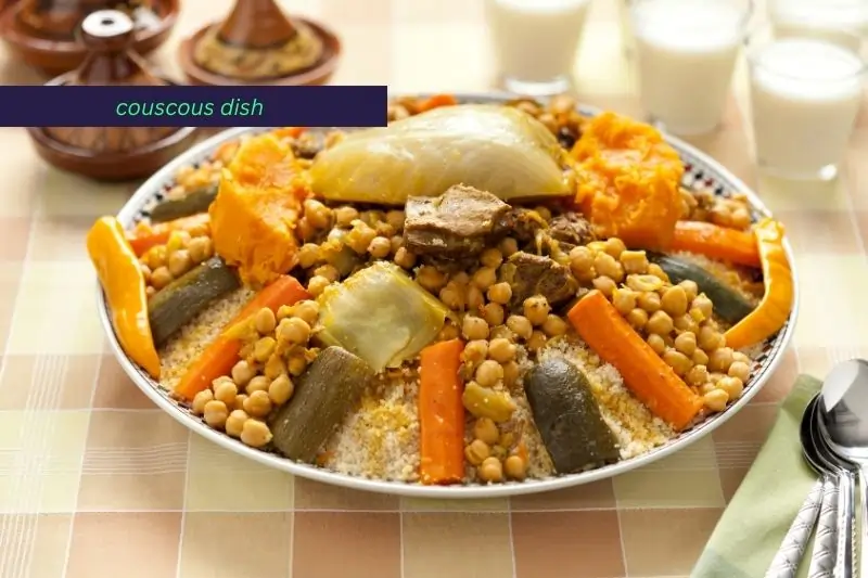 visit a coastal town in tunisia, couscous dish