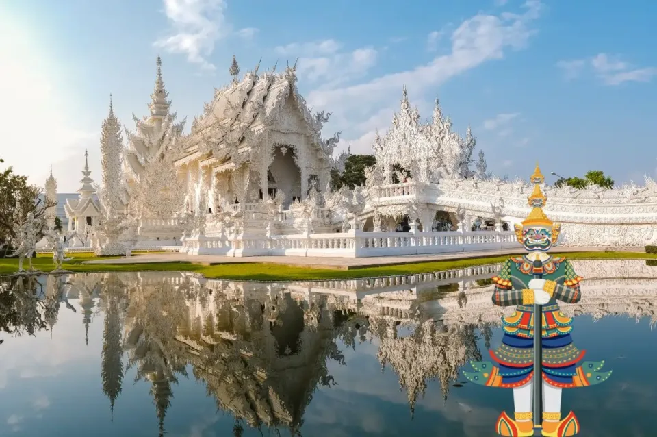 white temple chiang rai thailand